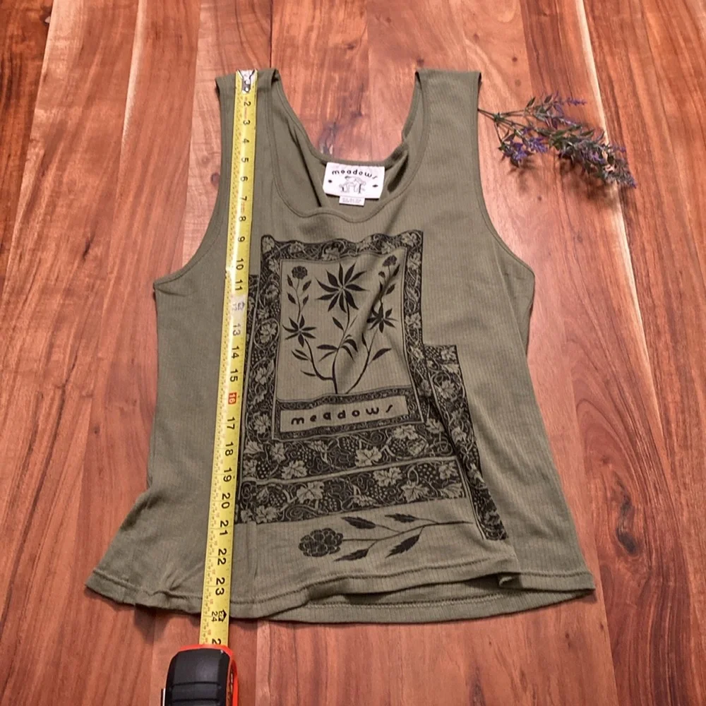 MEADOWS Green Floral Tank Top - Picture 8 of 8